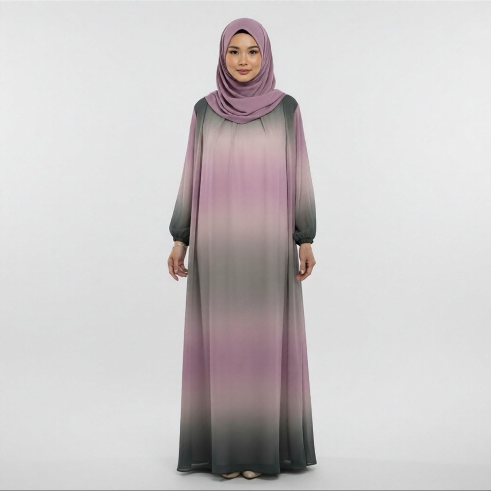 Elegant Ombre Maxi Dress